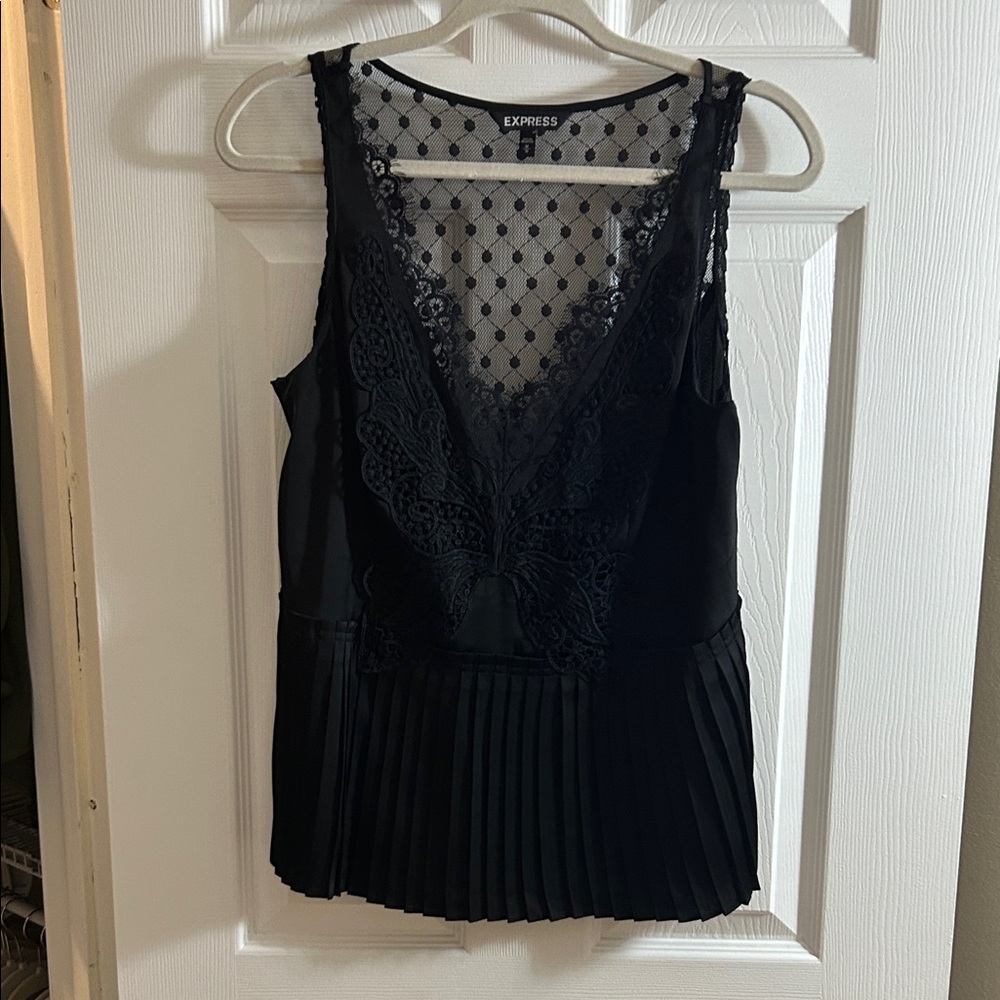 Express Black Lace Camisole Top